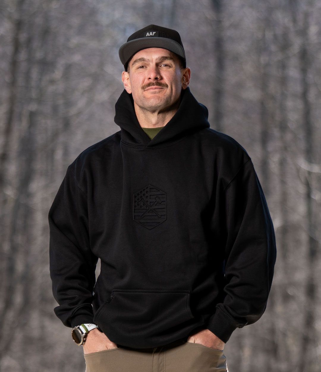 Light Plush Hoodie // Embossed Hex