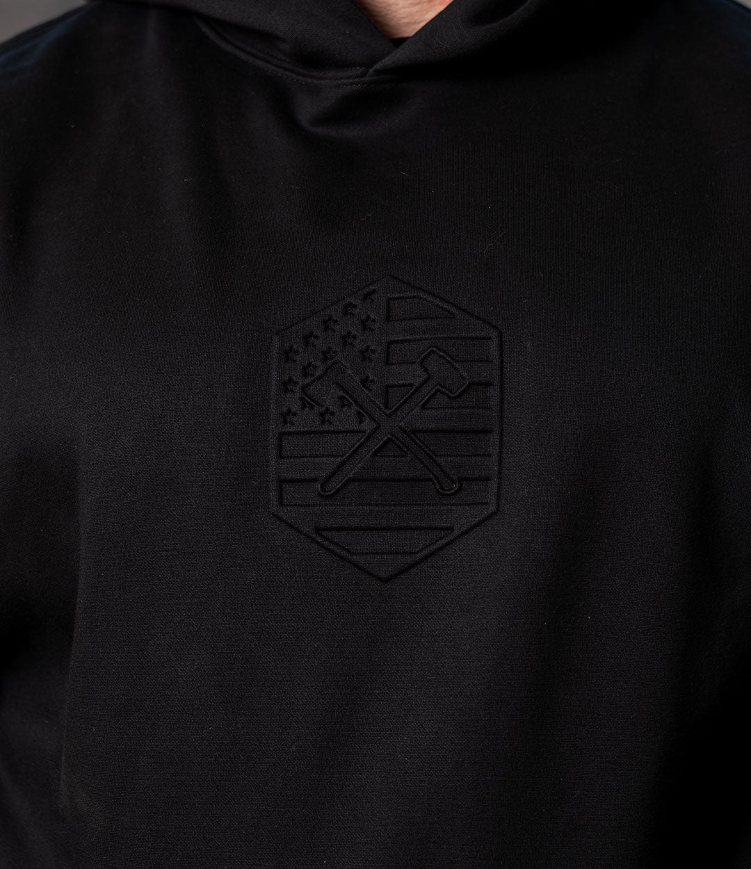 Light Plush Hoodie // Embossed Hex