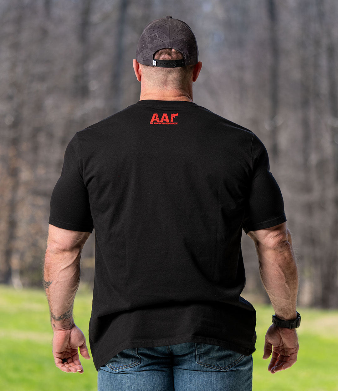 Lift Weights Eat Steaks Tee // Black