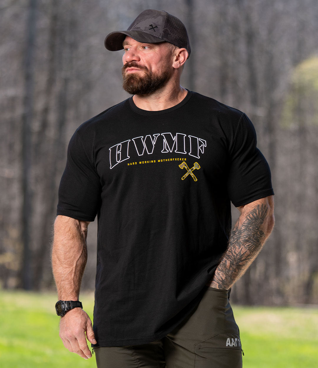 HWMF Stencil Badge Tee