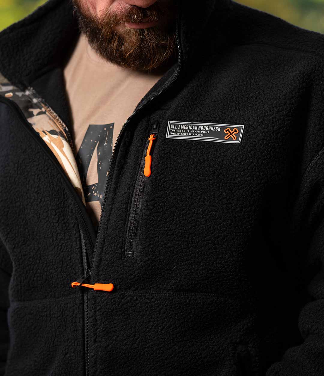 Black Base Camp Jacket - All American Roughneck