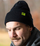 Black/Neon Green Icon Beanie