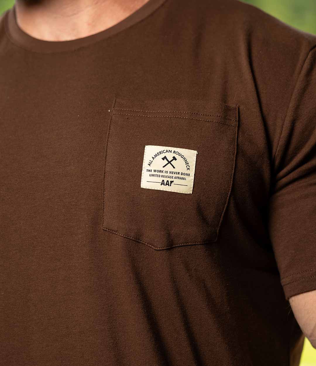 Pocket Tee Never Done // Brown