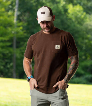 Pocket Tee Never Done // Brown