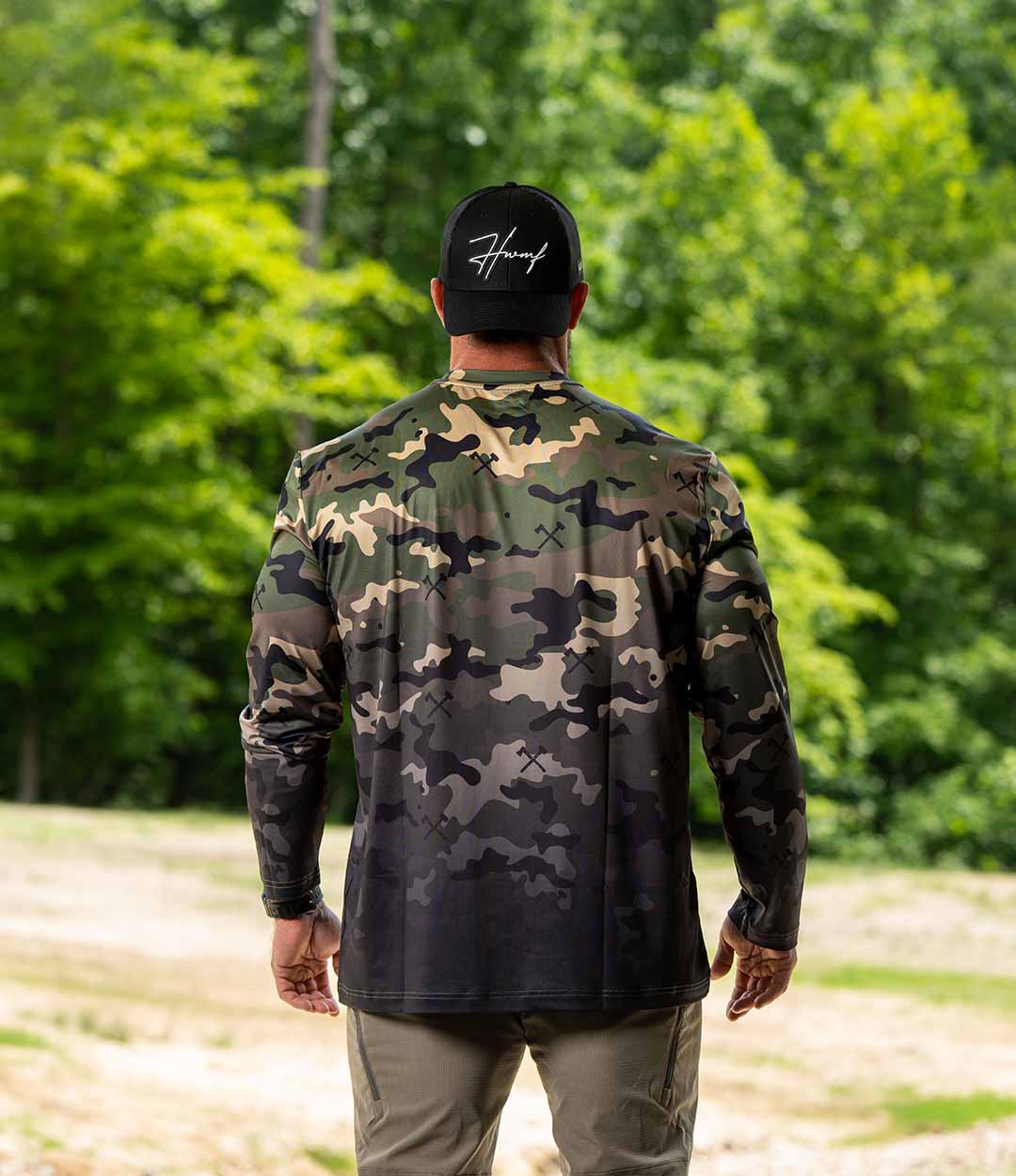 Camouflage T-Shirt Military Army Combat T Shirt Men Long Sleeve US