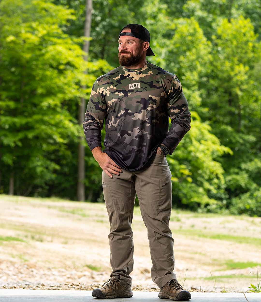 Woodland Camo Fishing Shirt