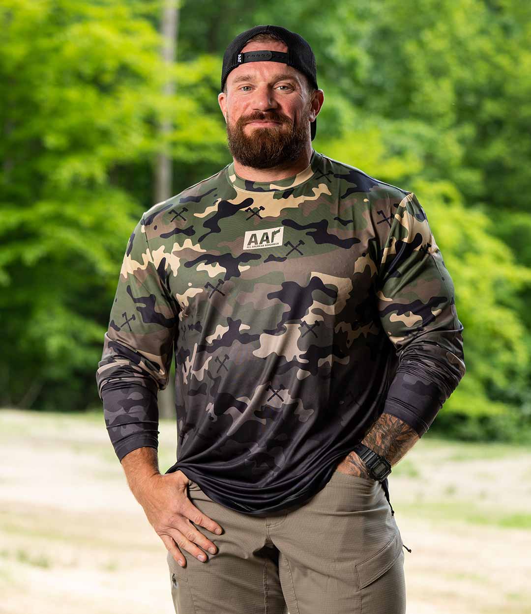 Woodland Camo Fishing Shirt