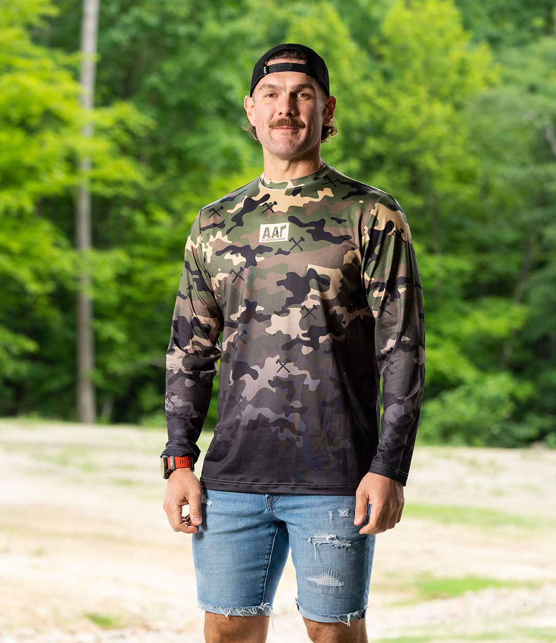 Woodland Camo Fishing Shirt - All American Roughneck