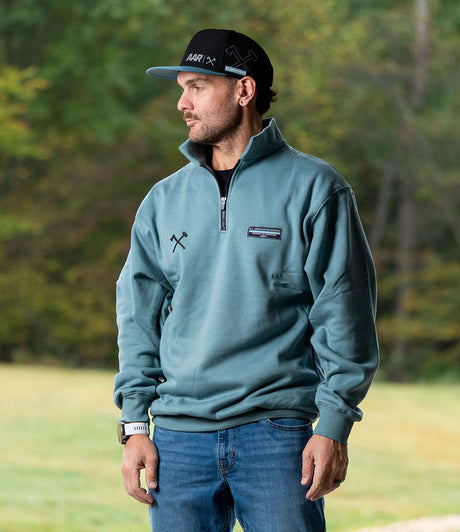 Light Plush Quarter Zip // Seasmoke