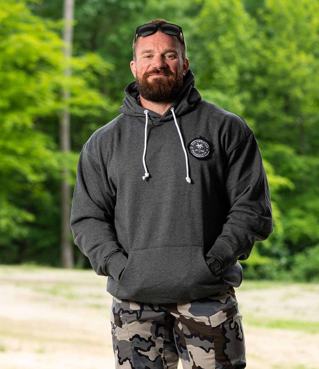 Easy Living French Terry Hoodie - Dusted Heather Gray - All American  Roughneck