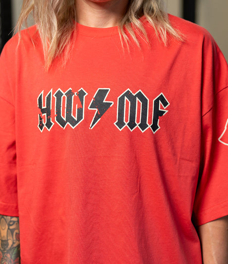 Crop Drop Shoulder // Acid Wash Bolt