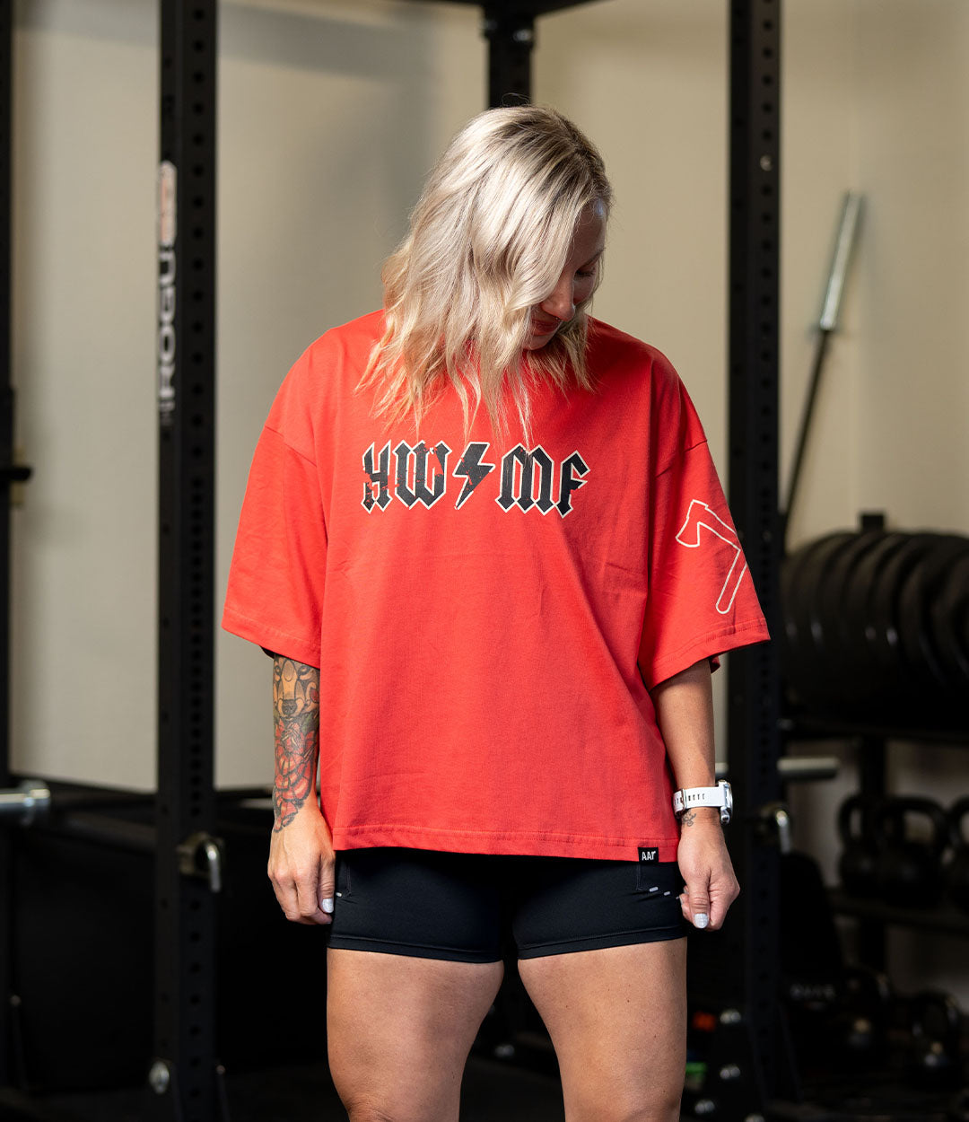 Crop Drop Shoulder // Acid Wash Bolt