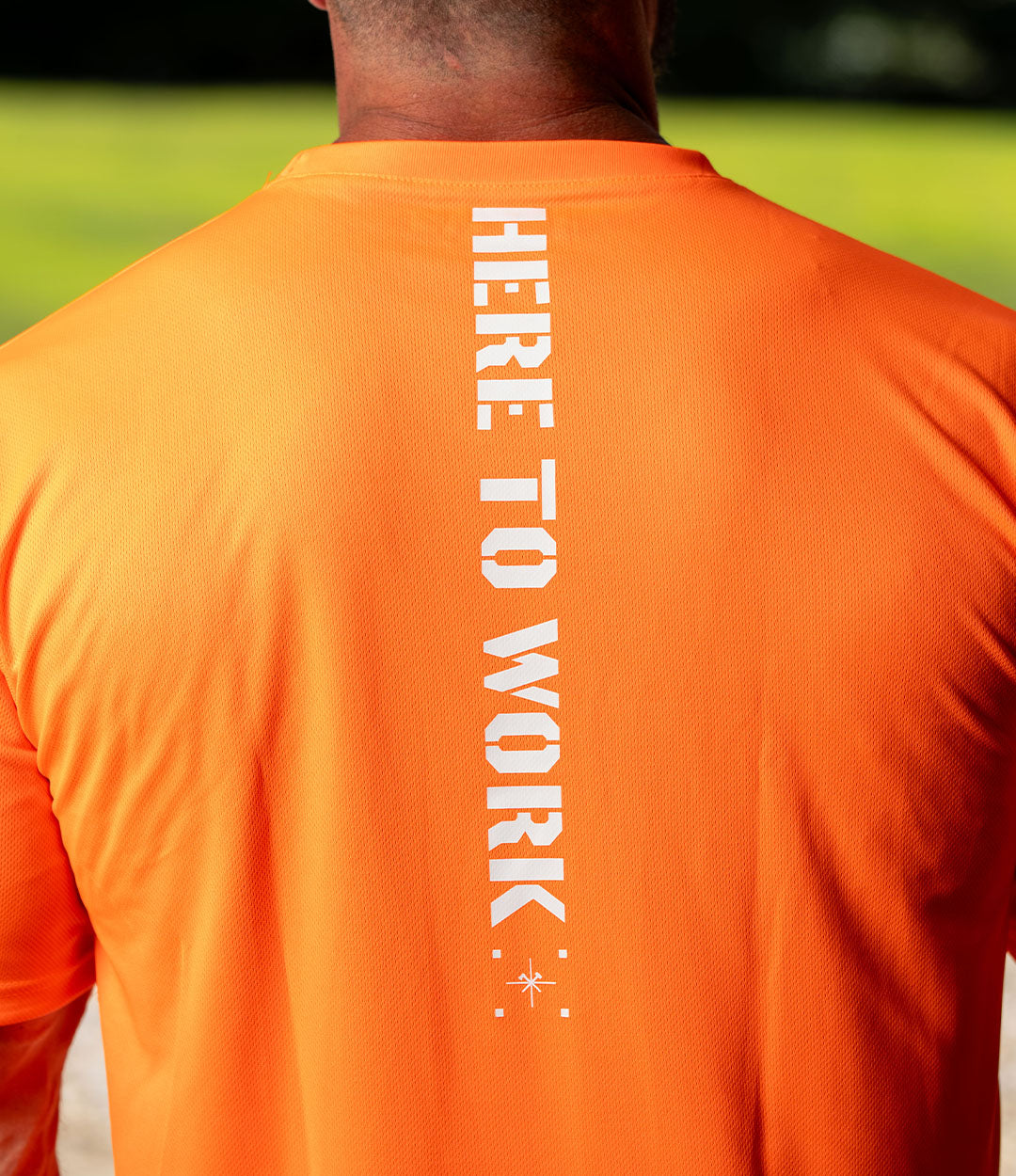 Neon Grit Hi-Vis Tee // HTW Orange