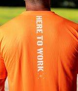 Neon Grit Hi-Vis Tee // HTW Orange