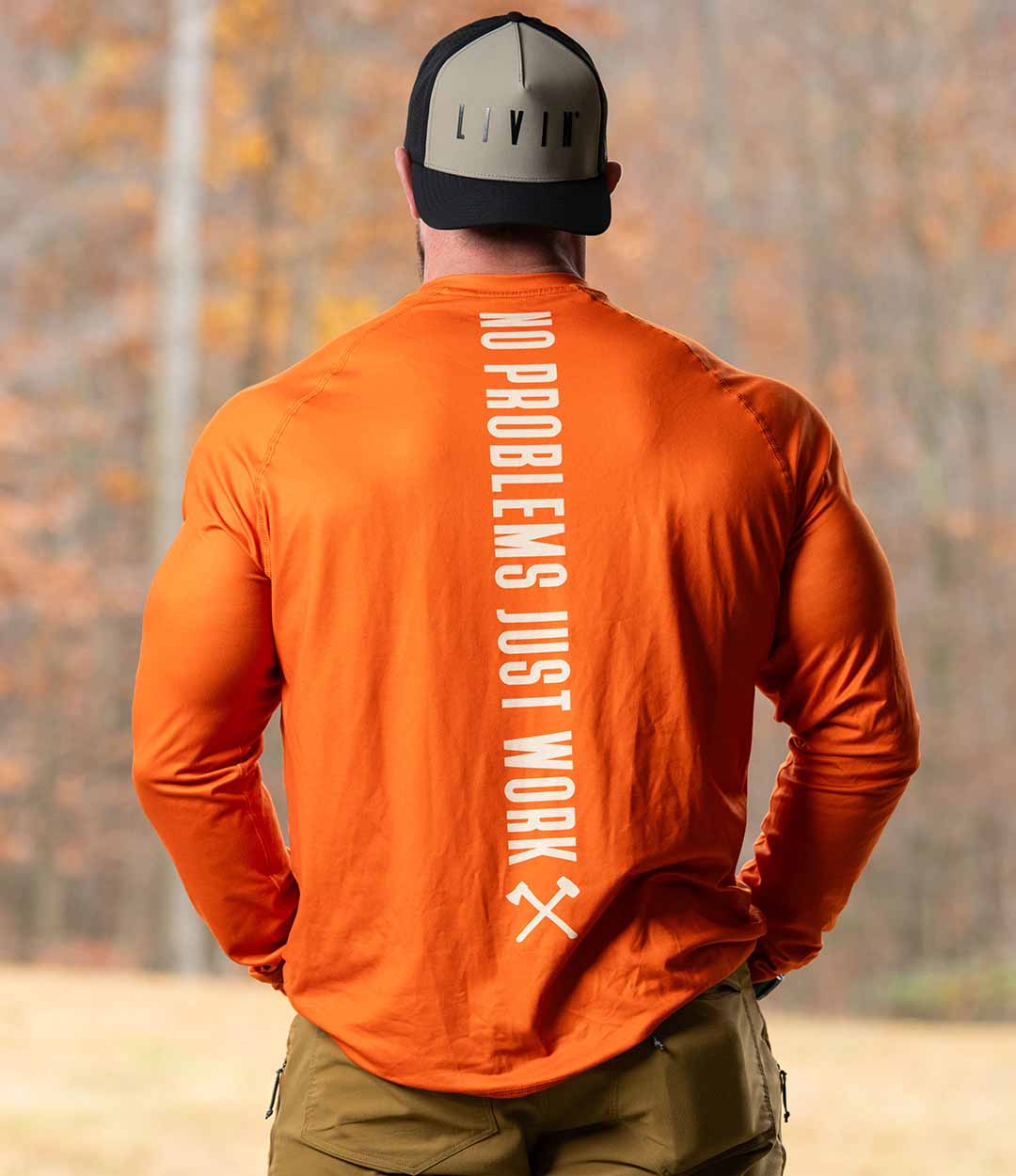 HWMF Performance Long Sleeve - Burnt Orange - All American Roughneck