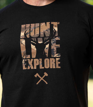 Hunt Live Explore Tee - Black