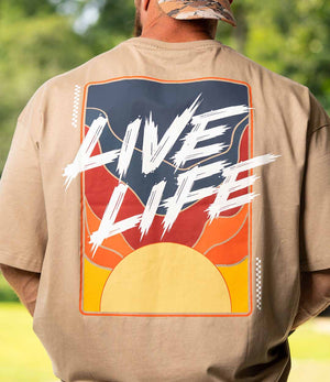 Live Life Drop Shoulder Tee