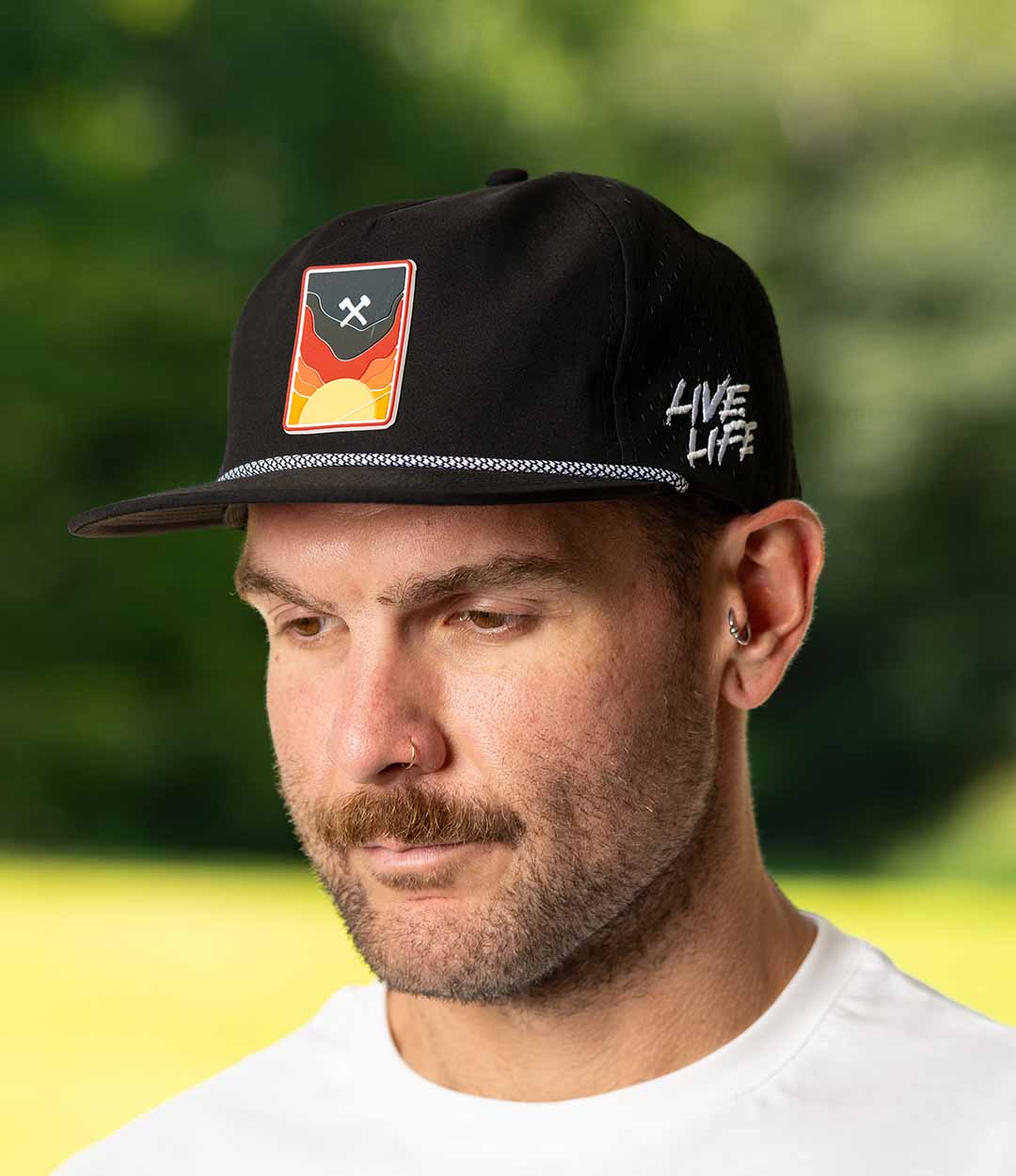 Live Life Flatbrim Performance 5 Panel