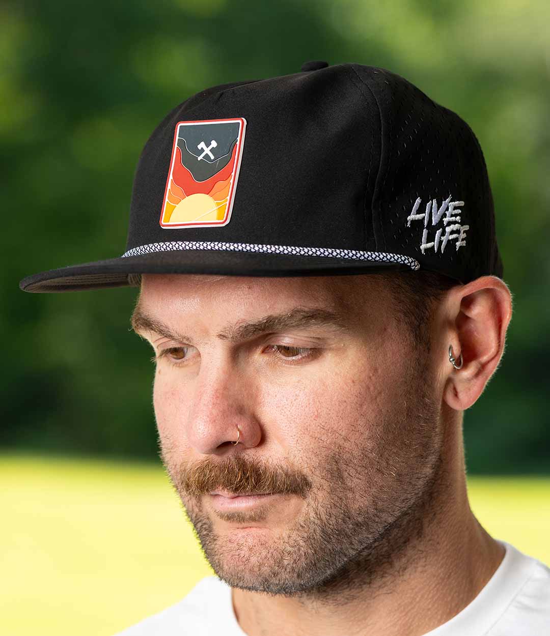 Live Life Flatbrim Performance 5 Panel