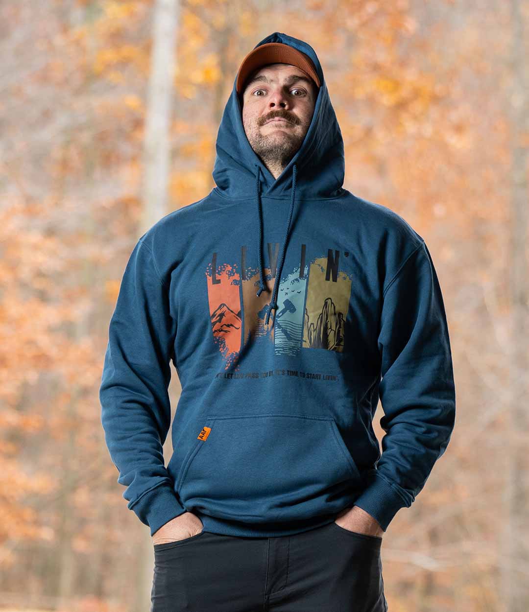 Livin' Hoodie - Cobalt Blue