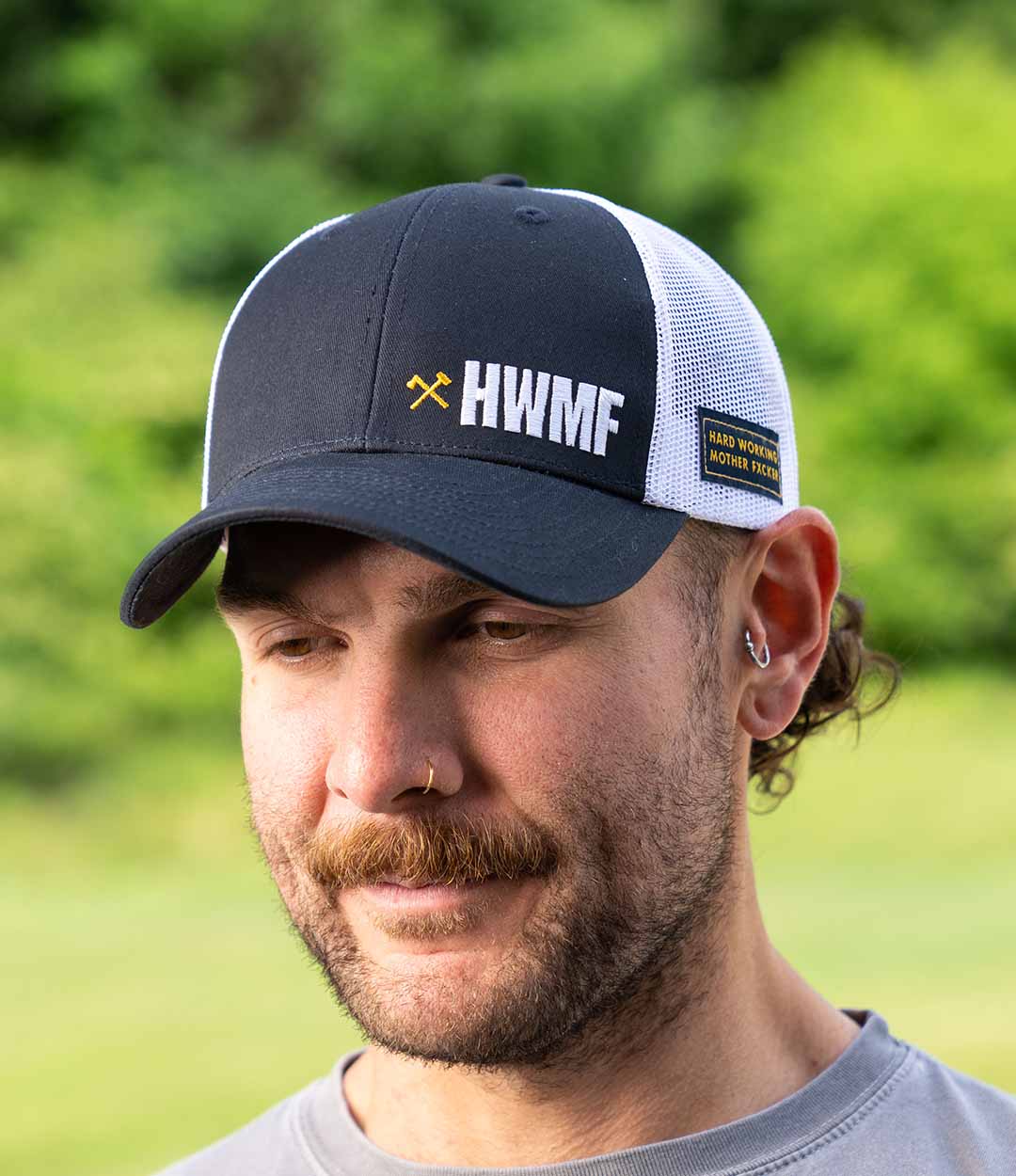 Navy HWMF Bold Trucker