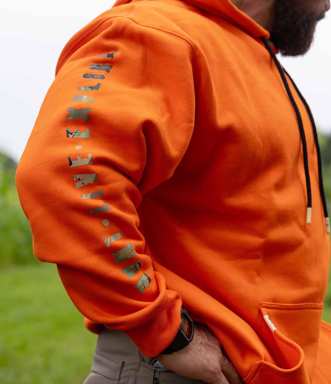 Orange WE-Camo Icon Work Hoodie