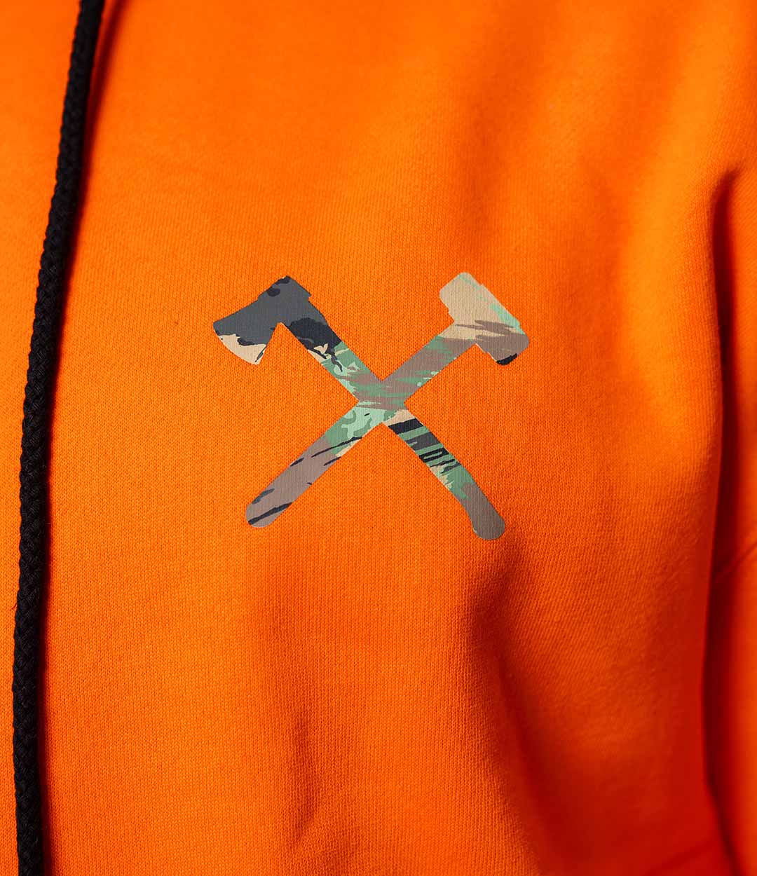 Orange WE-Camo Icon Work Hoodie