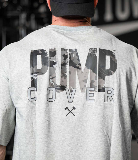 Pump Cover Drop Shoulder Tee - Heather Gray