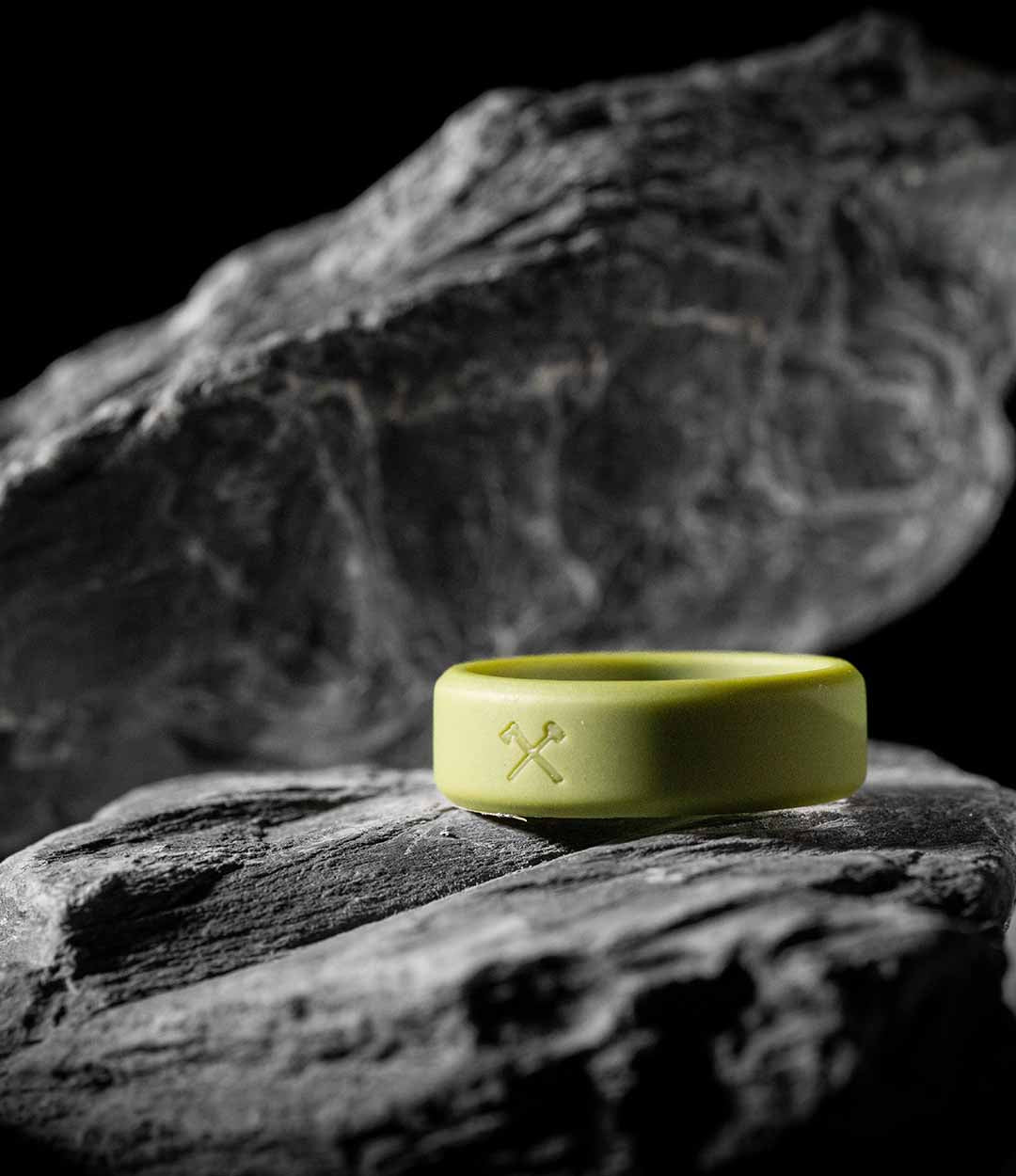 The Journey Military Green Unique Men's Silicone Ring – Modern Gents