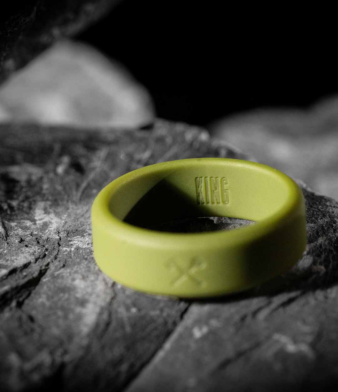 Olive green clearance silicone ring