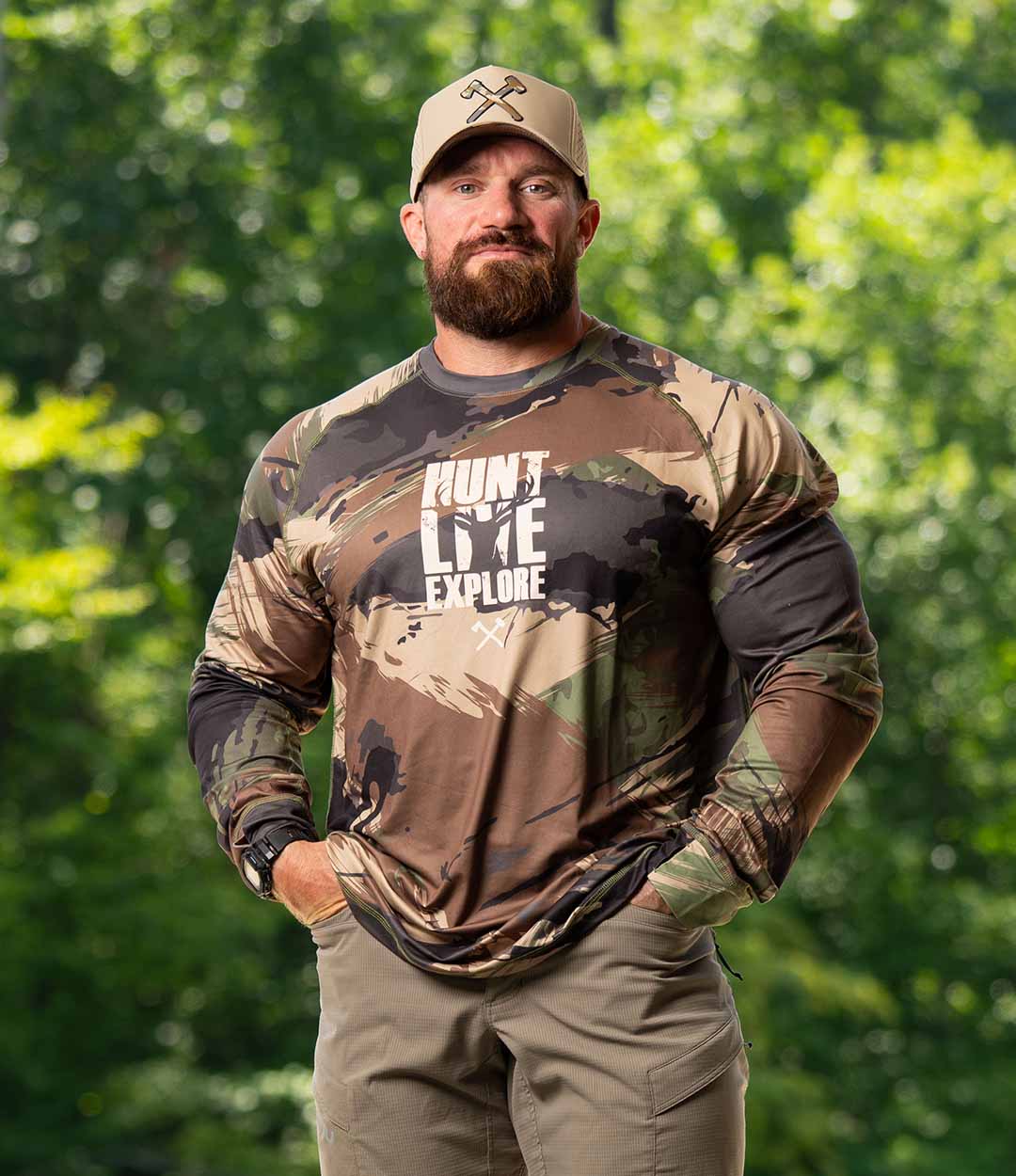 Woodland Camo Fishing Shirt - All American Roughneck