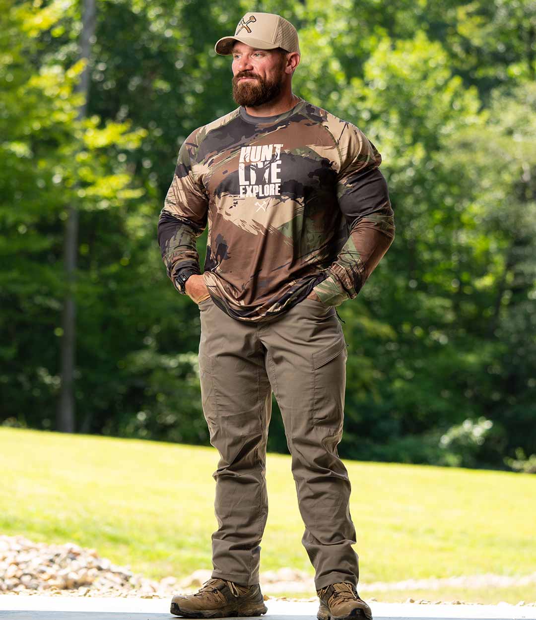 Woodland Camo Fishing Shirt - All American Roughneck