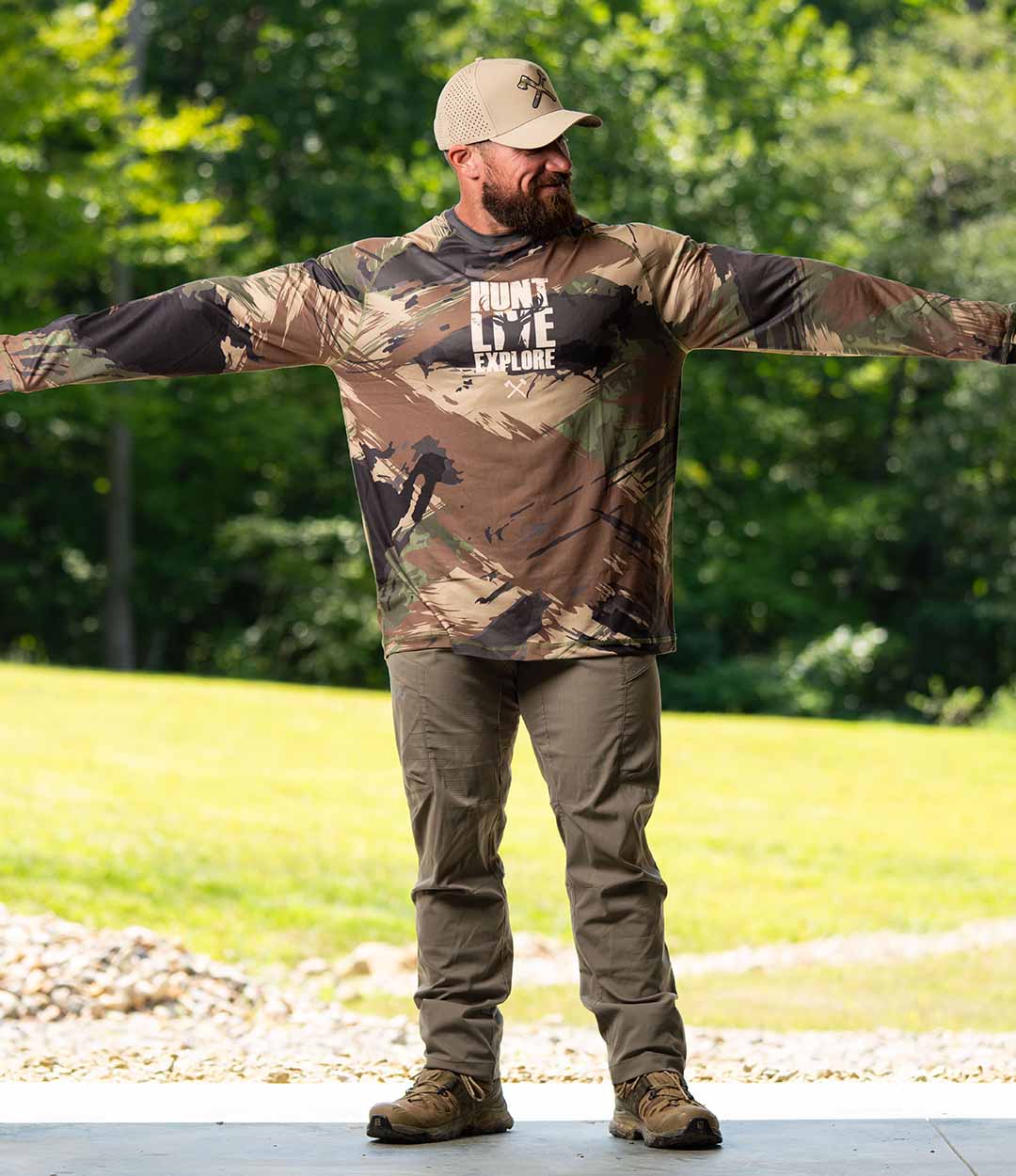 Woodland Camo Fishing Shirt - All American Roughneck