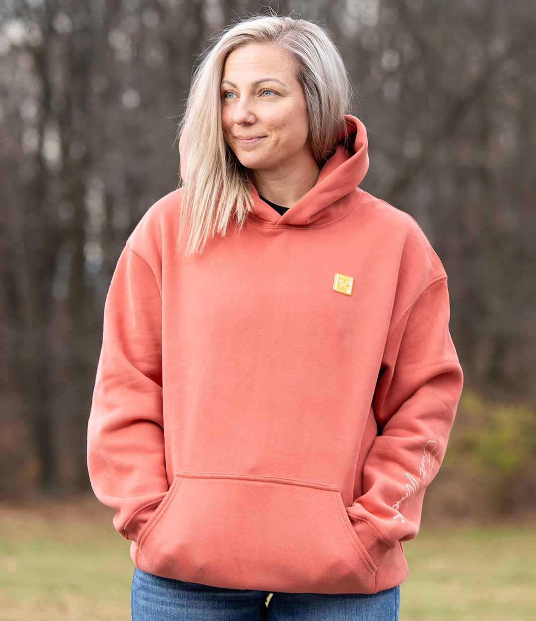 Women's Autumn Sunset Plush Hoodie