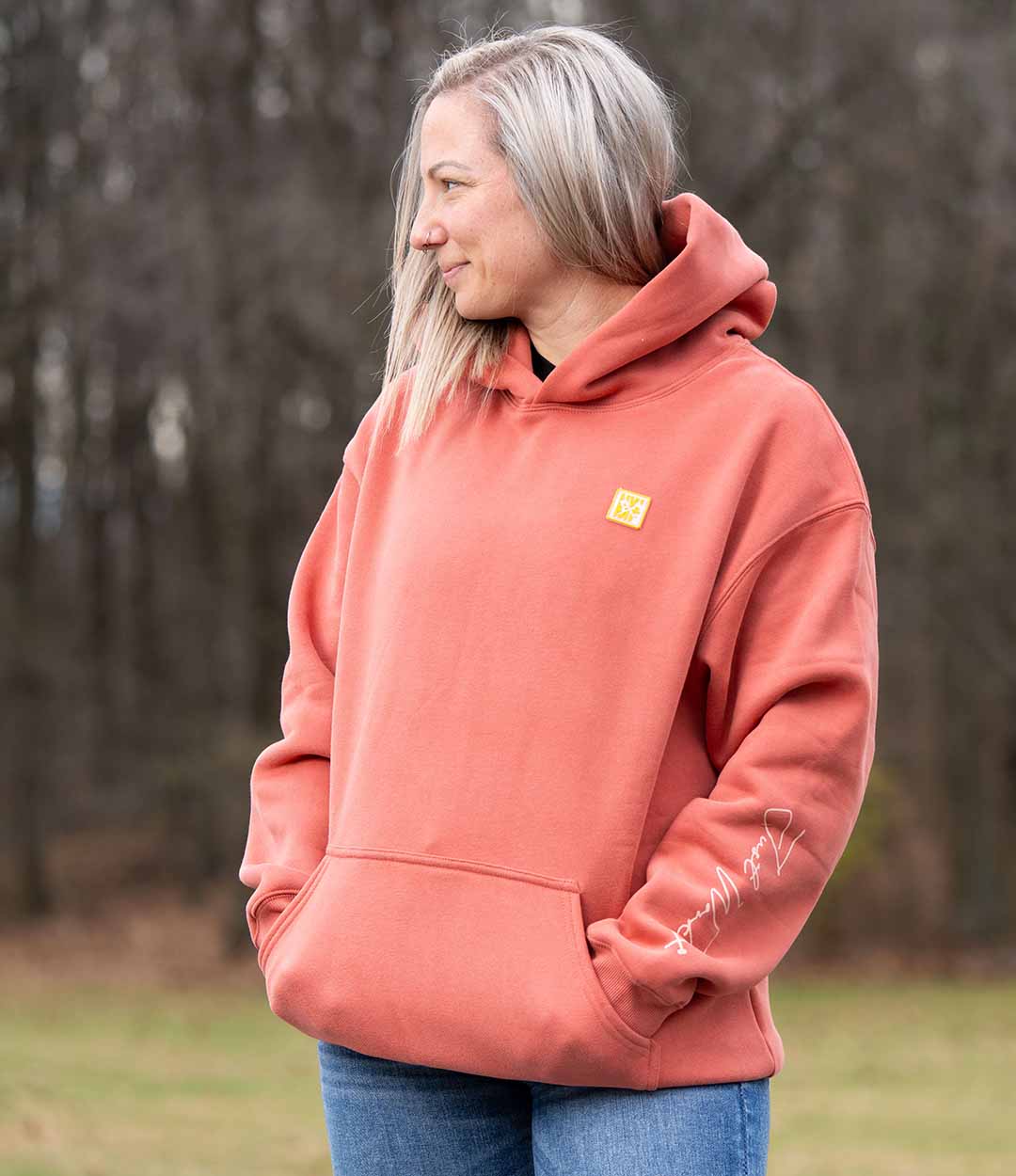 Women's Autumn Sunset Plush Hoodie