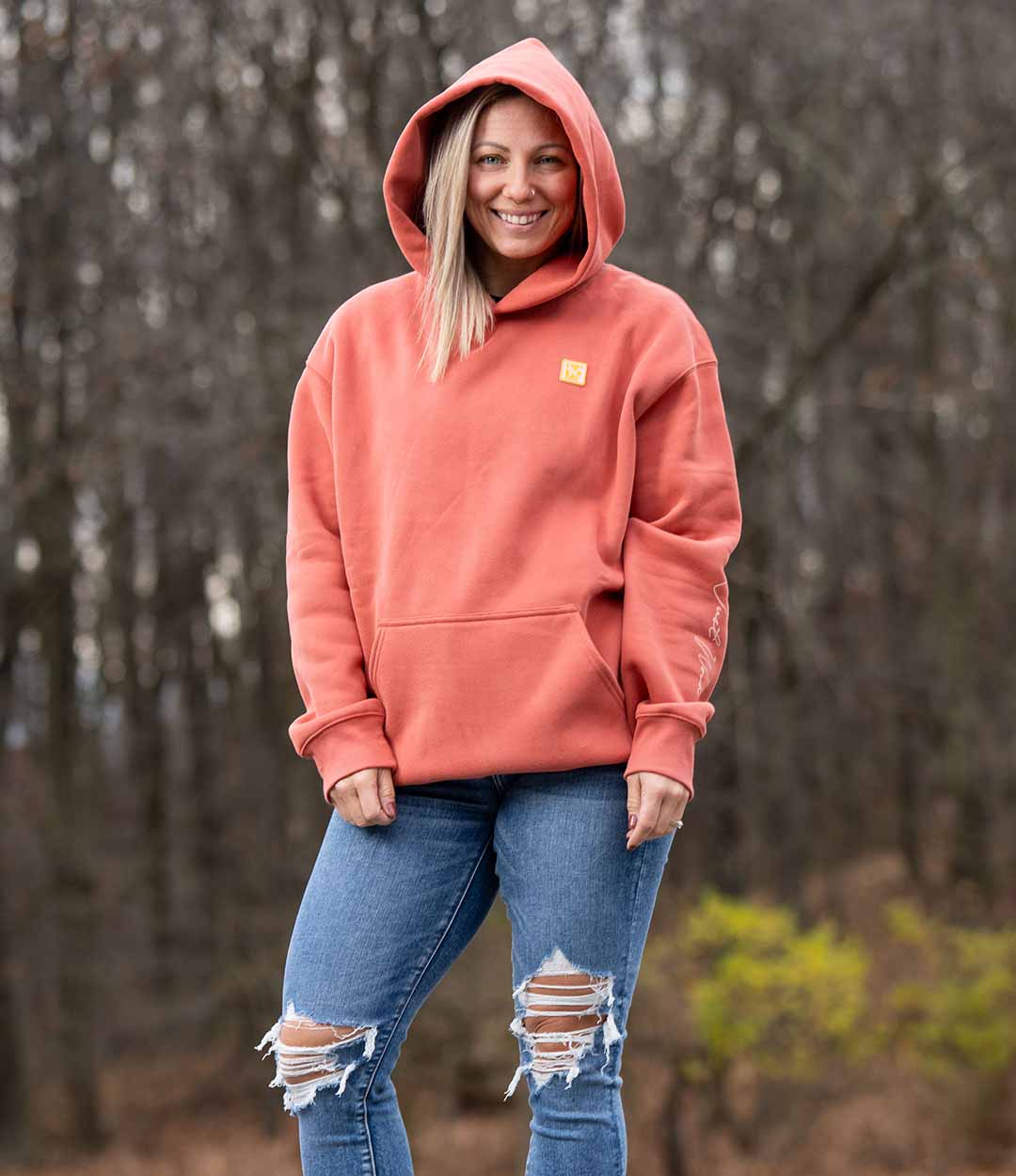 Women's Autumn Sunset Plush Hoodie