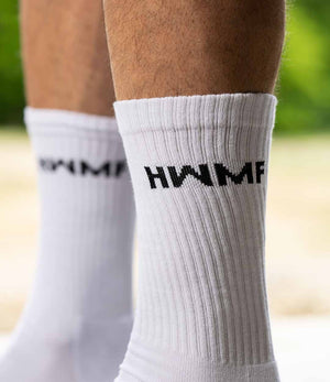 HWMF Crew Socks // White