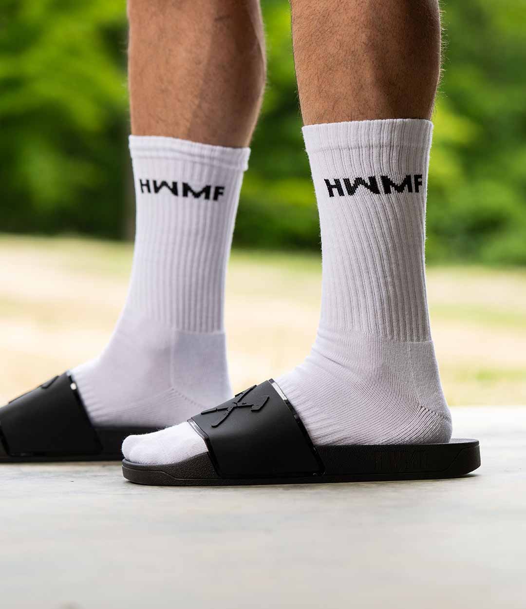 HWMF Crew Socks White All American Roughneck