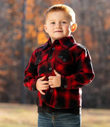 Youth Scarlet Buffalo Backwoods Flannel