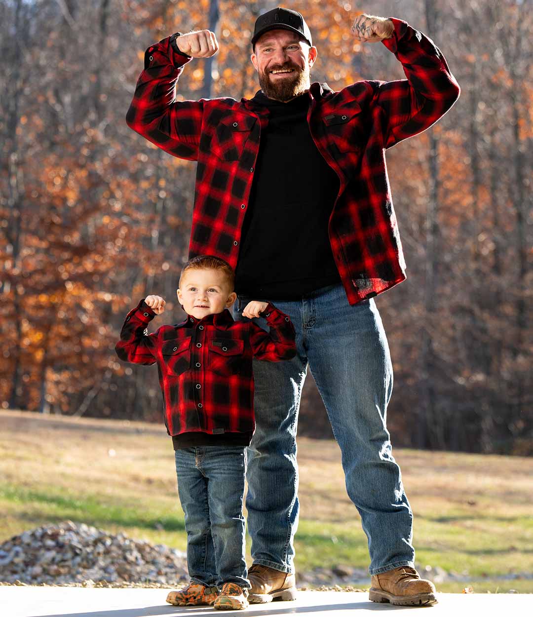 Youth Scarlet Buffalo Backwoods Flannel