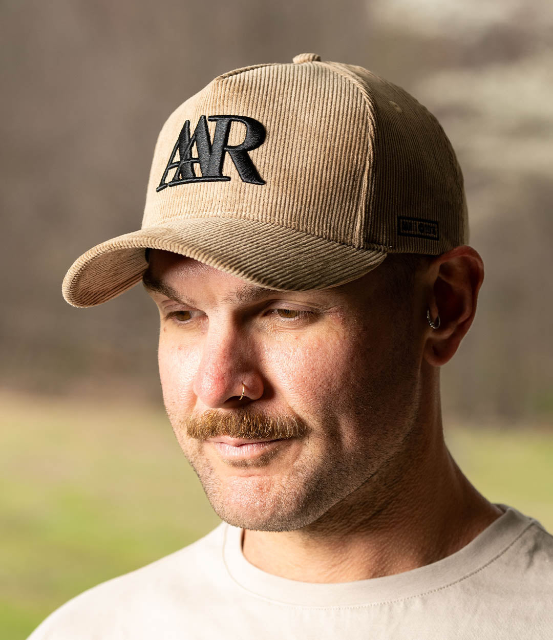 Corduroy Serif 5 Panel Hat