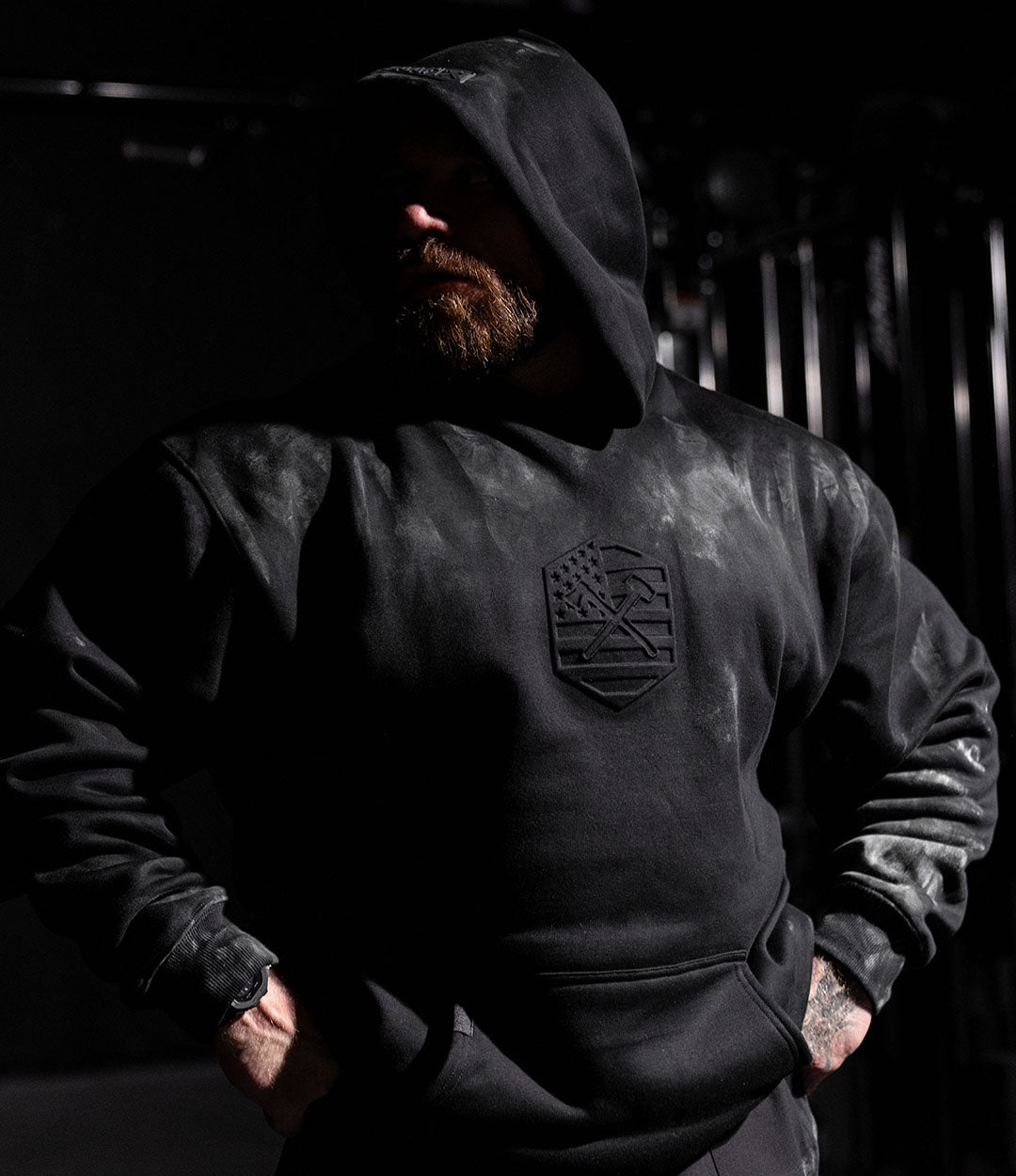 Light Plush Hoodie // Embossed Hex