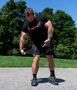 Lined Training Shorts // Khaki on Black