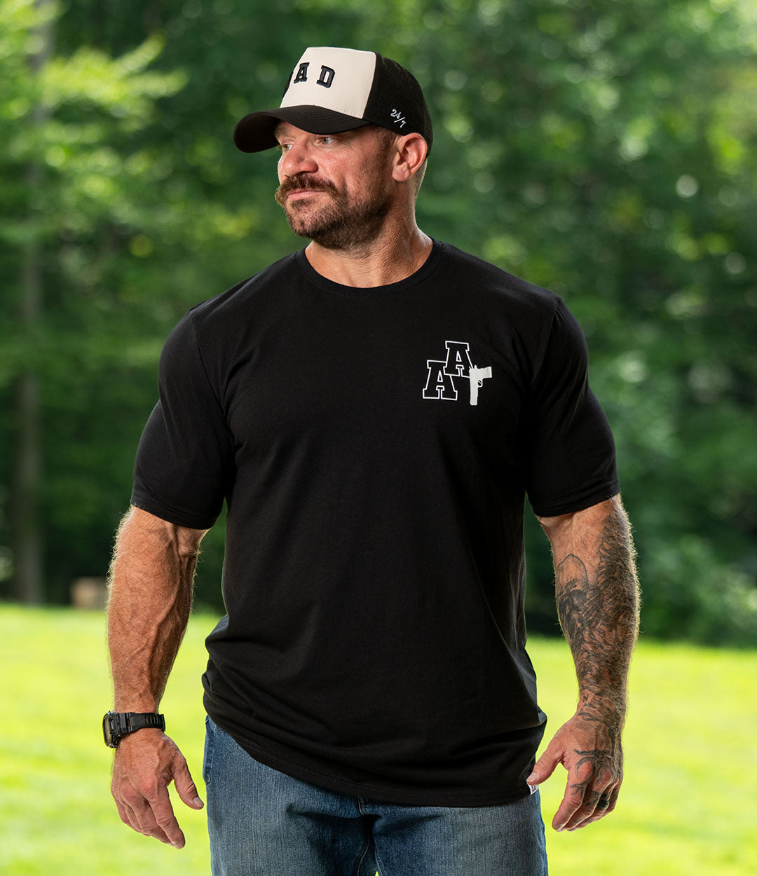 Custom Tee // Collegiate Badge