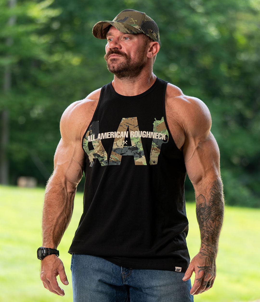 Seth Cut Tee // Wooded Earth Camo