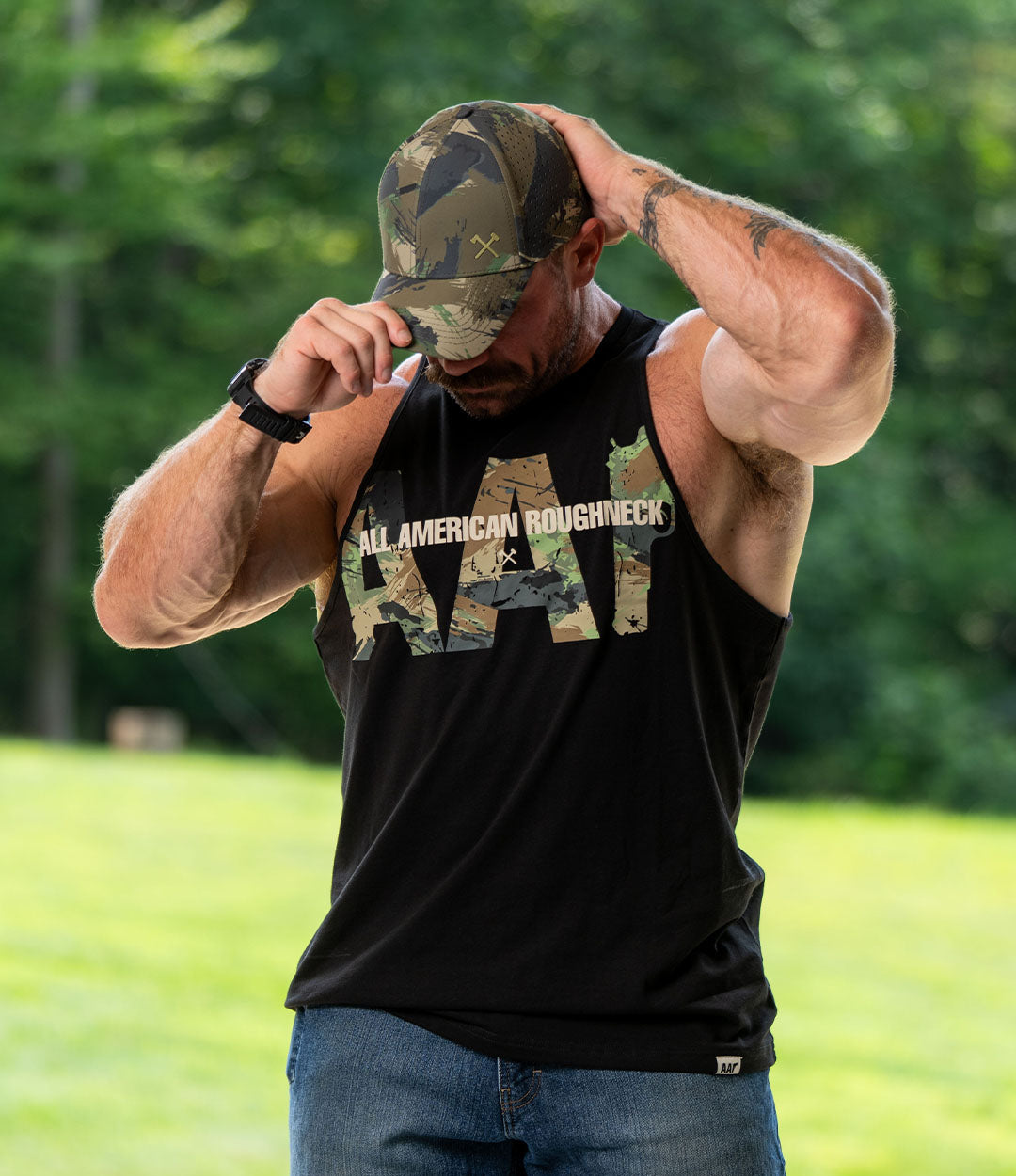 Seth Cut Tee // Wooded Earth Camo