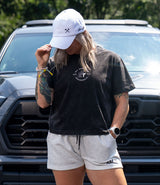 Women's Relaxed Tee // Collegiate Badge