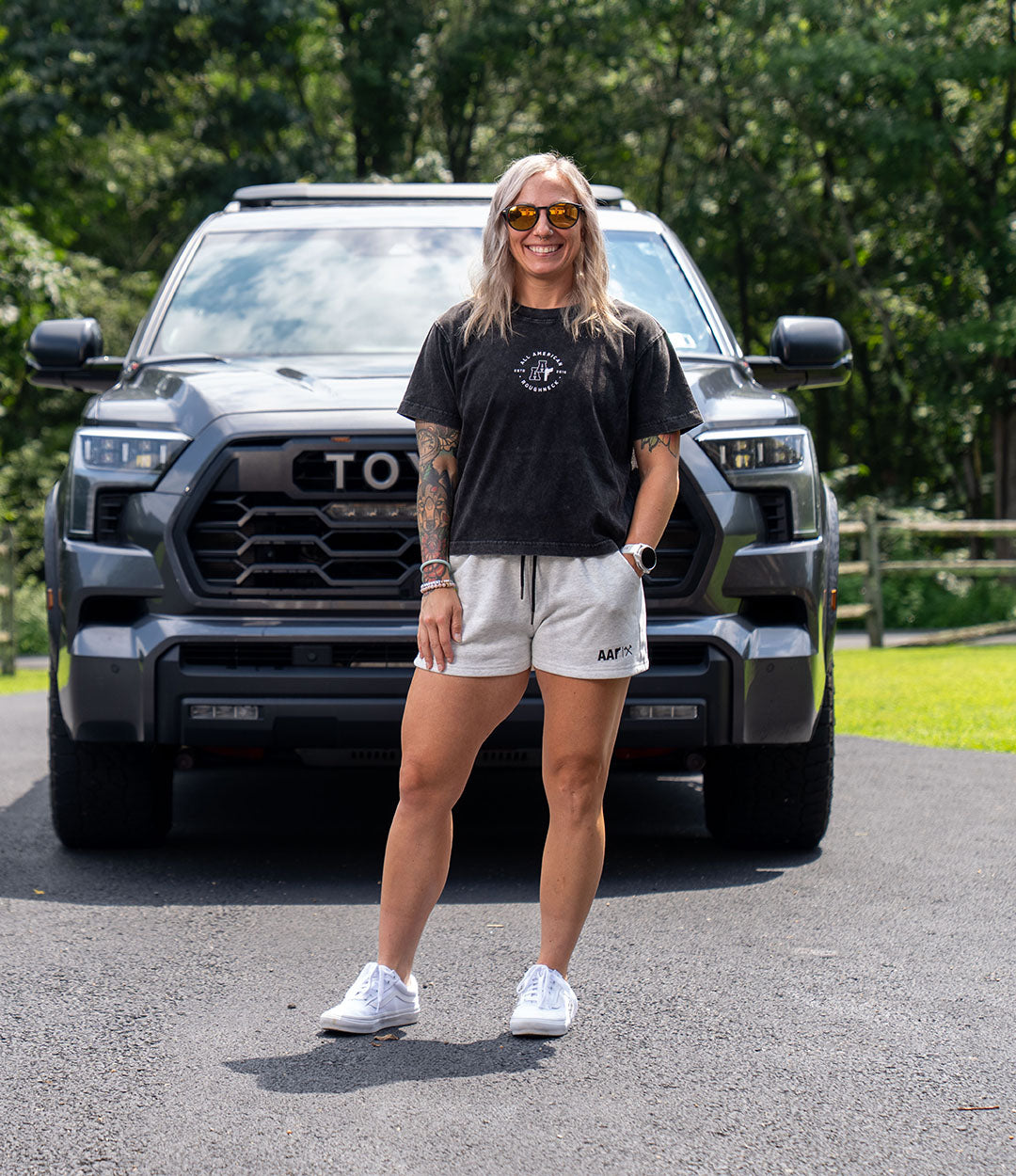 Women's Sweat Short // Heather Grey