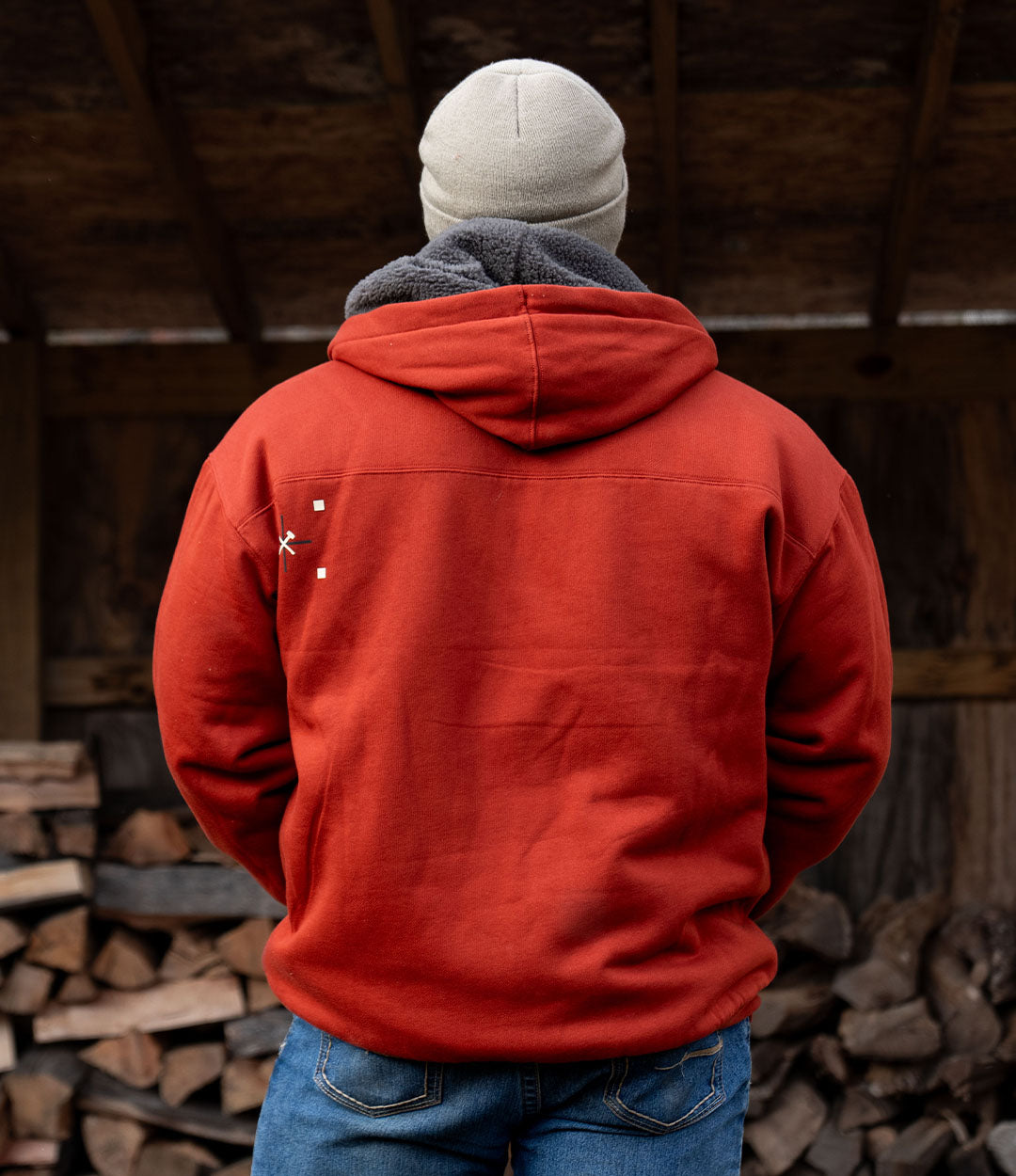 Sherpa Work Zip-Up // Burnt Rust – All American Roughneck