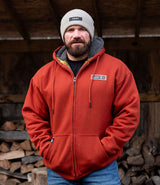 Sherpa Work Zip-Up // Burnt Rust